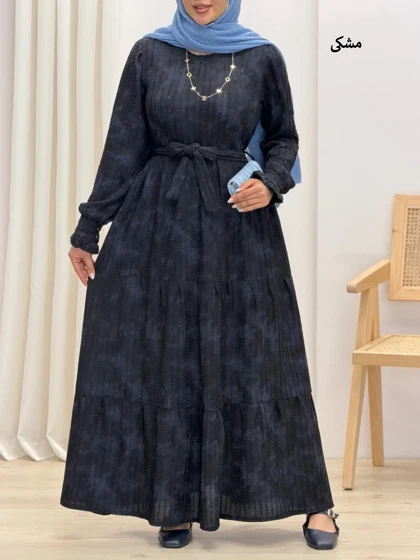 4261-پیراهن بلند گلاب