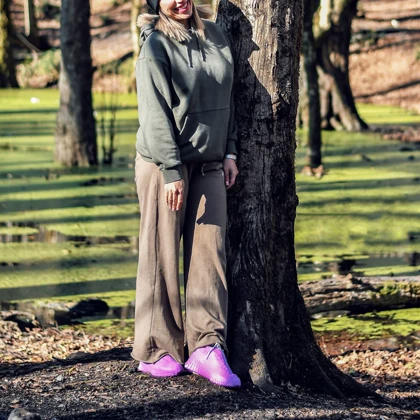 کاور کفش سیلیکونی زینو مدل 402P565 ساق کوتاه بنفش