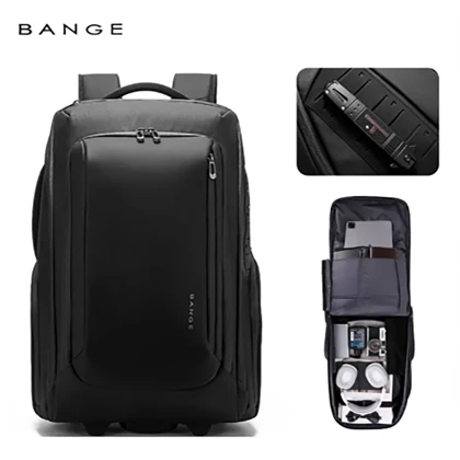 کوله پشتی مسافرتی چرخ دار 50 لیتری بنج BANGE BG-8079
