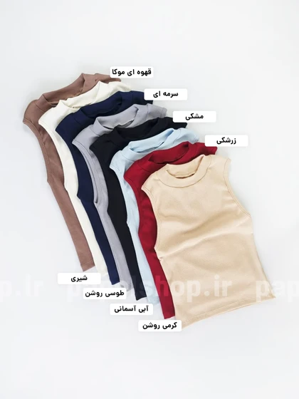 کراپ تاپ کبریتی یقه سه سانتی