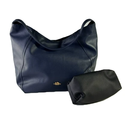 کیف زنانه دوقلو COACH (کوچ) کویین سورمه‌ای فلوتر