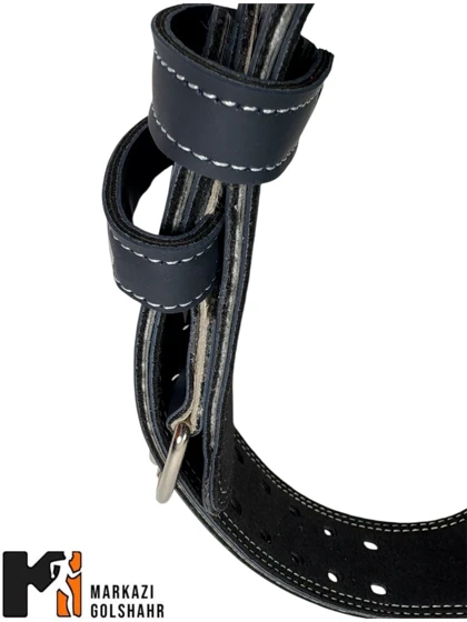 کمربند بدنسازی سگکی طرح چرم پشتی دار کد 2011848