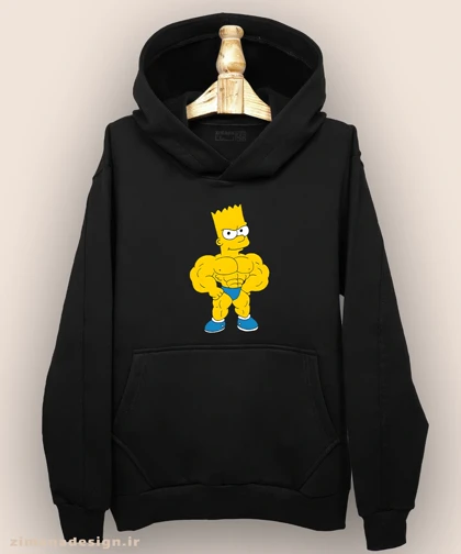 هودی مردانه و زنانه طرح سیمپسون بدنساز کد 1059