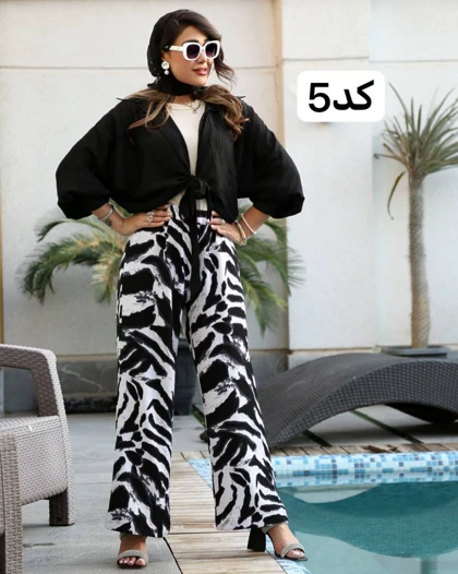 شلوار طرح دار بگی کد 2934