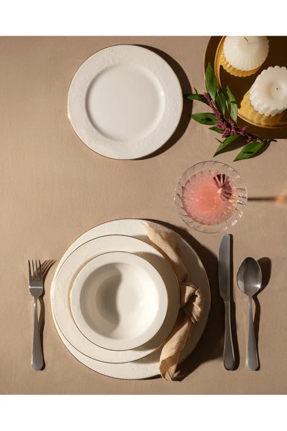 سرویس غذاخوری 6 نفره Madame Coco مدل Relief Bone China