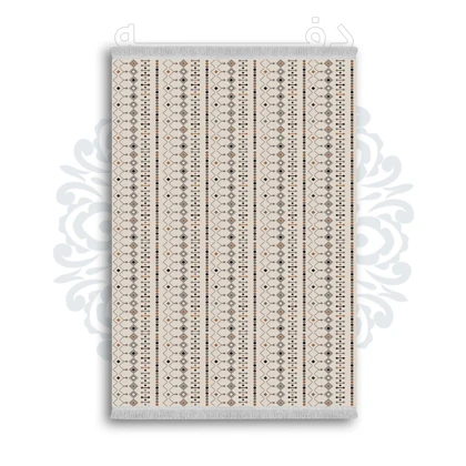 *جدید* فرشینه از جنس پارچه شانل مخمل ترک طرح فانتزی برند دفه کد 253