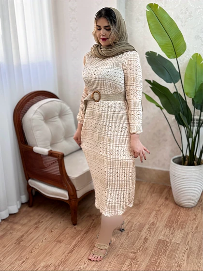 پیراهن لینن پلیسه 1990