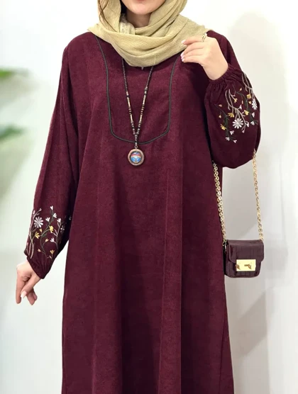 پیراهن مانتویی گلدوزی جانان 1