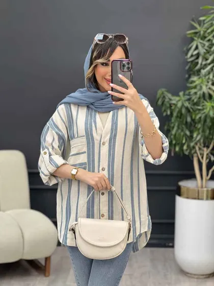 مانتو راه راه نیوشا