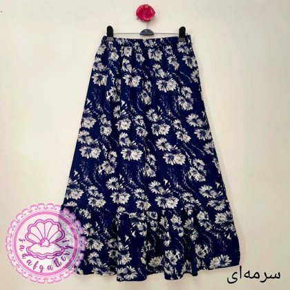 دامن گل داودی پایین چین‌دار در رنگبندی متنوع