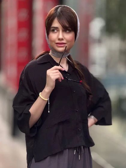 شومیز شیشه ای کراپ