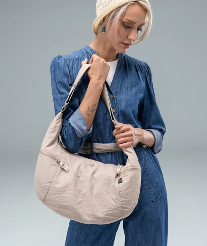 کیف دستی زنانه چرم مصنوعی دسته دار دیوید جونز DAVIDJONES