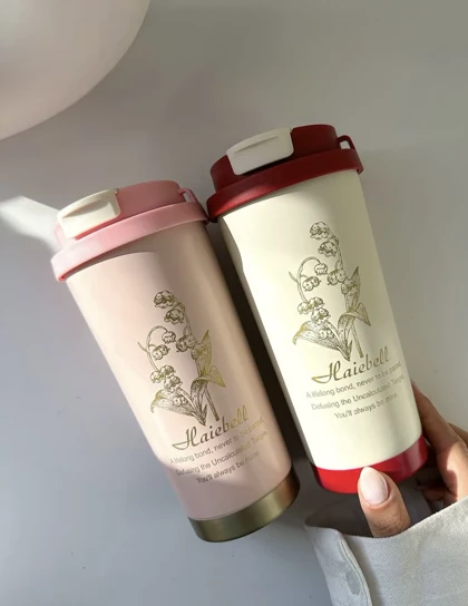 تراول ماگ دوحالته گل‌دار 500 میل