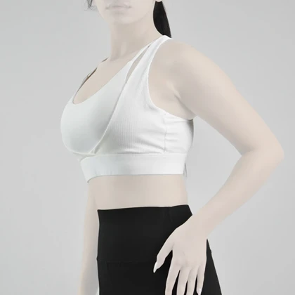 نیم‌تنه ورزشی زنانه الو مدل ES936 سفید
