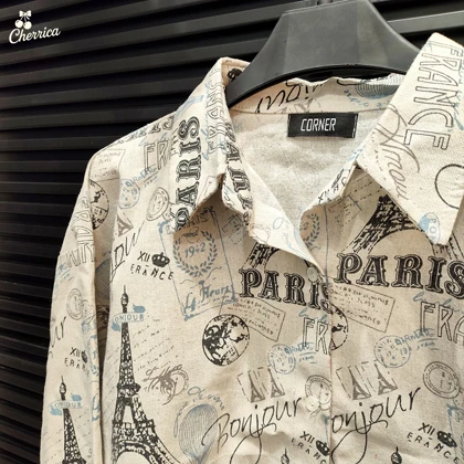 شومیز باکسی طرح پاریس کد 34