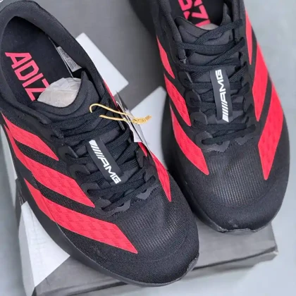 کفش آدیداس آدیزیرو ایو اس ال مرسدس بنز مشکی قرمز Adidas Adizero Evo SL Mercedes Benz Black Red