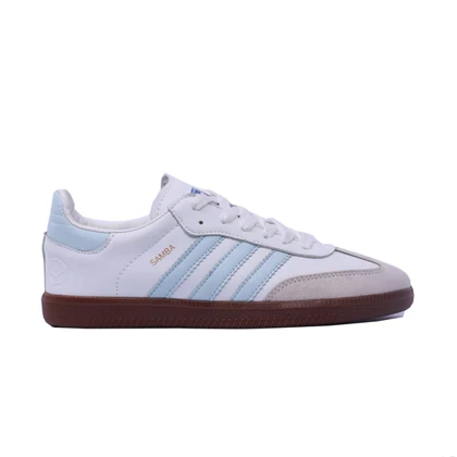 کتانی آدیداس مدل samba-سفید آبی کد 1120