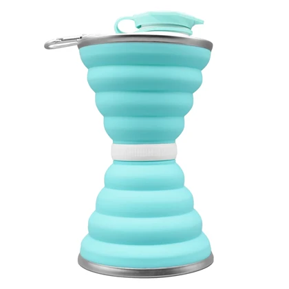 قمقمه سیلیکونی تاشو مدل Sandy ظرفیت 0.65 لیتر