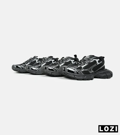 کفش کتانی مردانه و زنانه مشکی Balenciaga 3XL مدل 6543