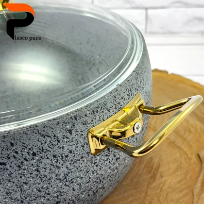 قابلمه 20 خمره ای درب پیرکس طوسی هاناتک