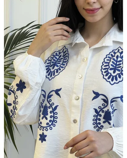 شومیز گلدوزی برگ 3