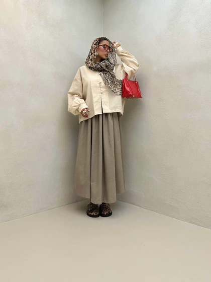 شومیز دکمه مرواریدی