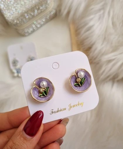 گوشواره میناکاری G38