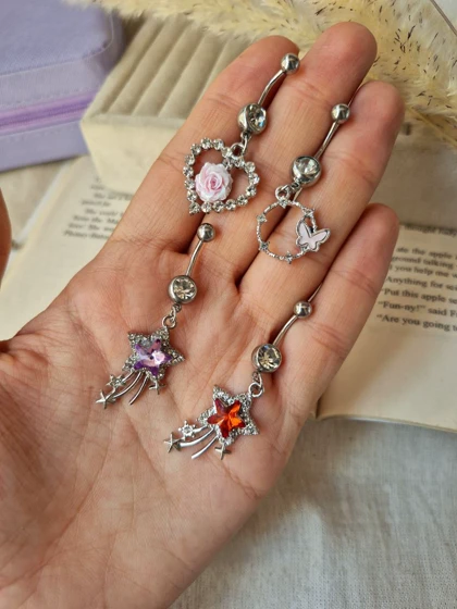 پیرسینگ ناف فانتزی