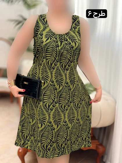 پیراهن نخی پشت بندی 3300
