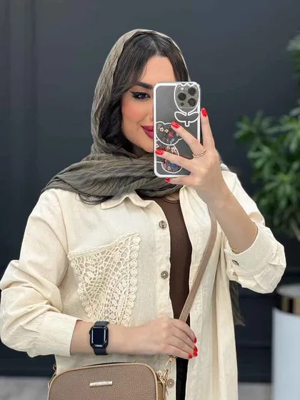 مانتو شومیزی جیب گیپور