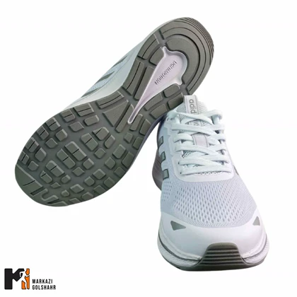 کفش مردانه آدیداس مدل Voeuy سفید طوسی