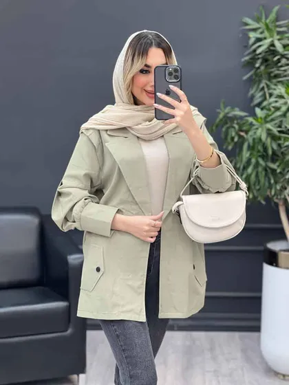 مانتو لینن سر شانه ژیله