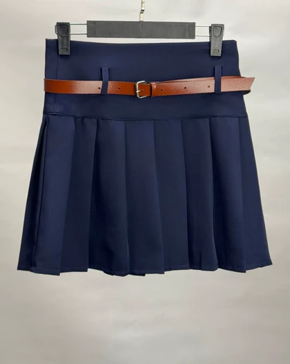 دامن پلیسه کمردار کد 400010