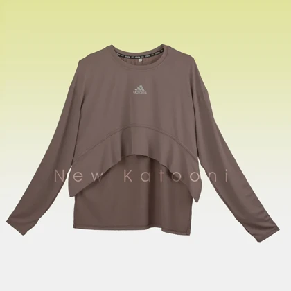 تیشرت آستین انگشتی جلو کراپ آدیداس (08)