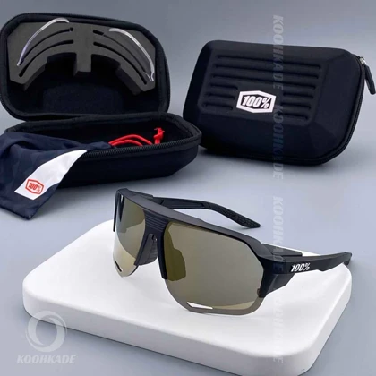 عینک 100% NOVRIK BLACK GREEN