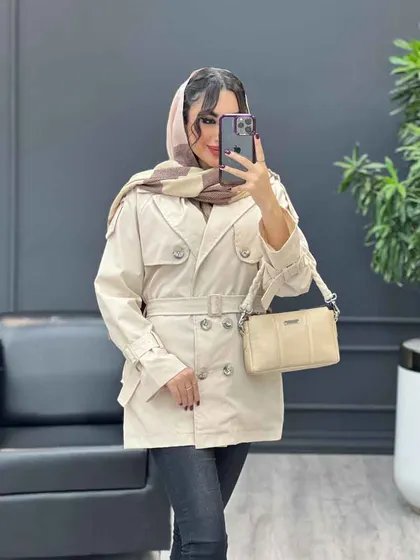 بارانی شش دکمه پشت پاگن
