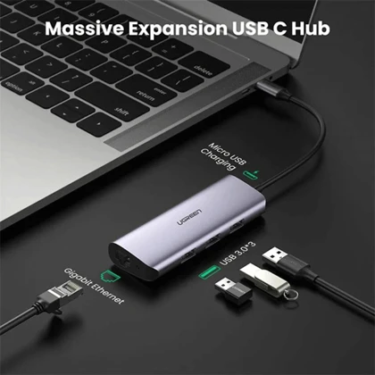 هاب تایپ سی 4 پورت یوگرین CM252 60718