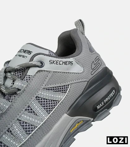 کفش کتانی طبی ورزشی طوسی SKECHERS max protect مدل 8558