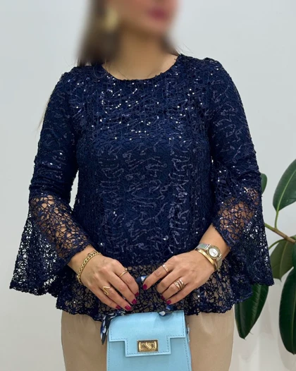 شومیز مزونی پولکی