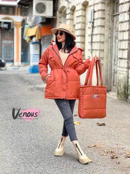 کاپشن کمرگت کیف دار
