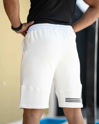 شلوارک بگ ورزشی ADIDAS سفید