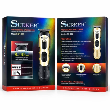 ماشین اصلاح سر و صورت سورکر (Surker) مدل SK-693 کدA0006 گالری ساعت ضرابی