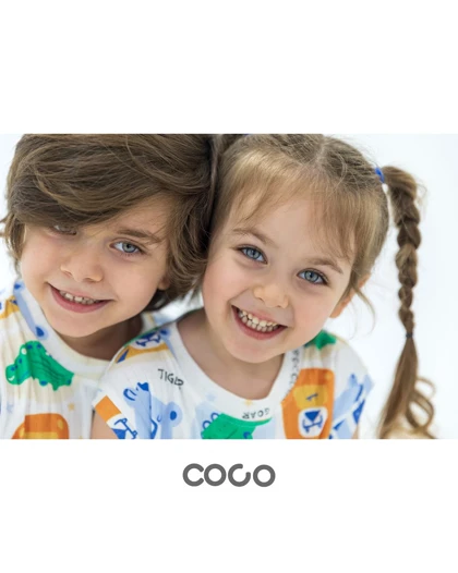 ست راحتی تاپ و شلوارک مادر تا فرزند COCO دخترانه و پسرانه s00896