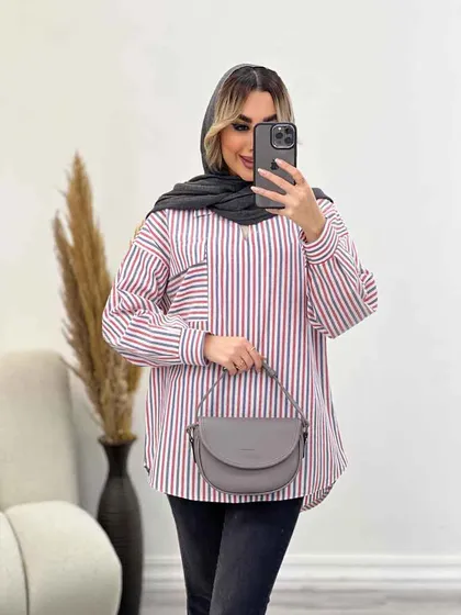 مانتو شومیزی راه راه