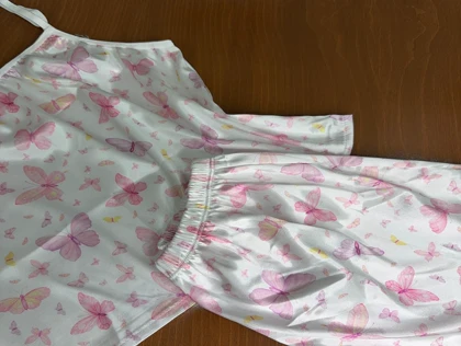 ست تاپ و شلوارک طرح پروانه 224