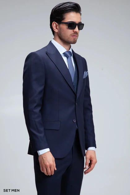 کت و شلوار مردانه سه تکه ژیله دورو