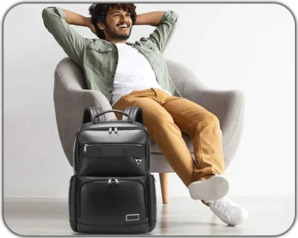 کیف و کوله پشتی چرم اورجینال بنج BANGE 6627