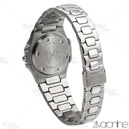 ساعت پتک فیلیپ ناتیلوس زنانه صفحه نارنجی مشکی 106530