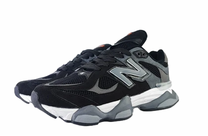 کفش اسپرت مردانه برند نیوبالانس 9060 new balance مدل اسوه مشکی طوسی کد 186