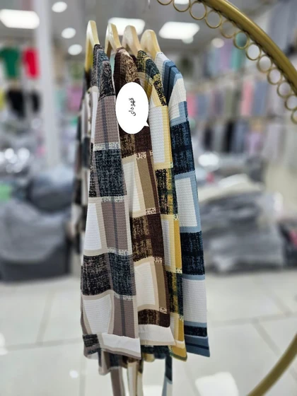 تونیک مانتویی چهارخانه